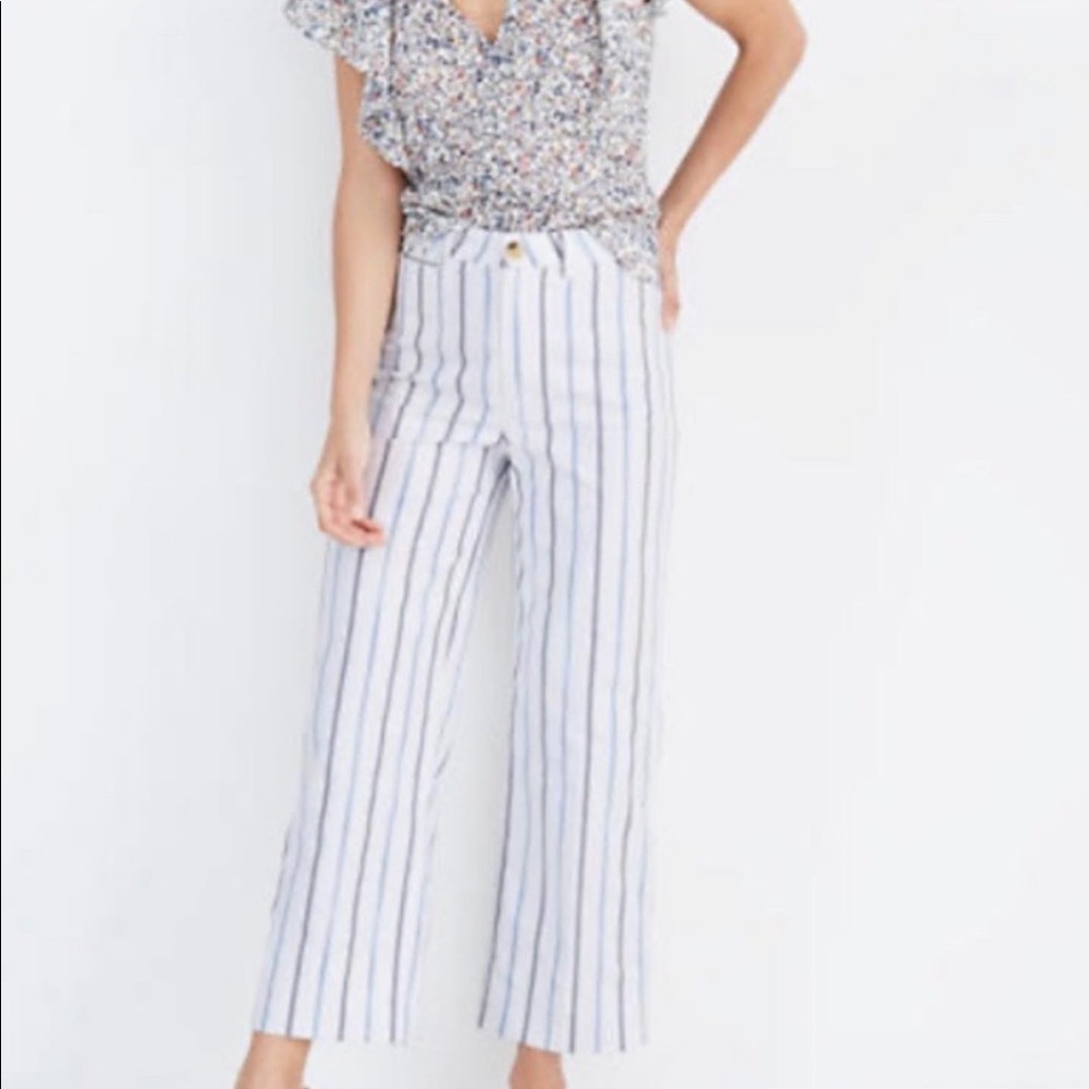 Madewell Slim Emmett Wide Leg Crop Pants size 26